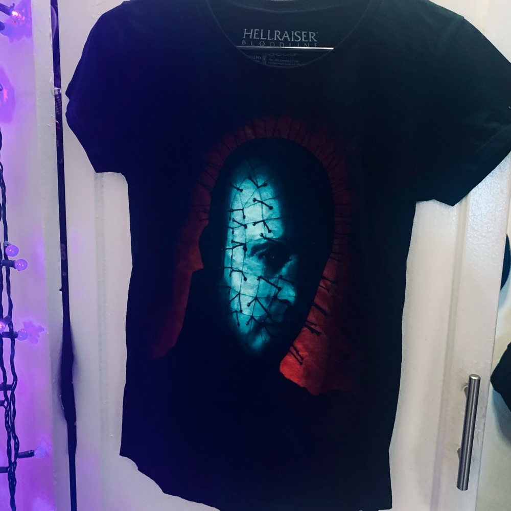 FRIGHT-RAGS Horror Movie, Hell Raiser Woman’s Graphic Tee.
